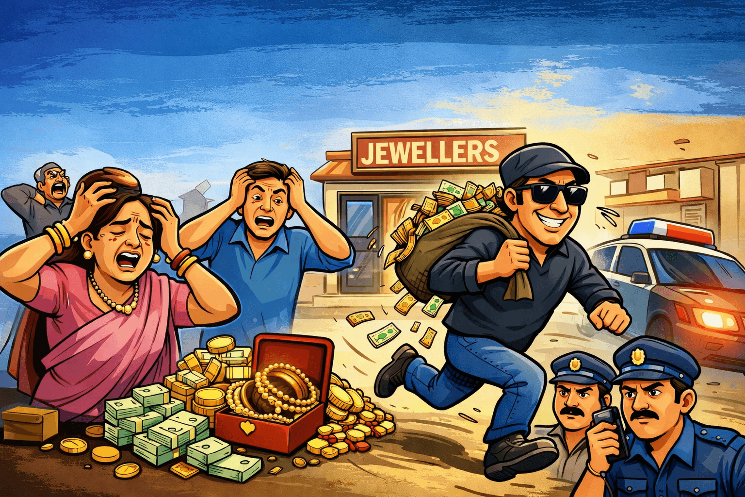 ग्राहकों को चूना लगाकर फरार हुआ ज्वेलर, पुलिस जांच शुरू