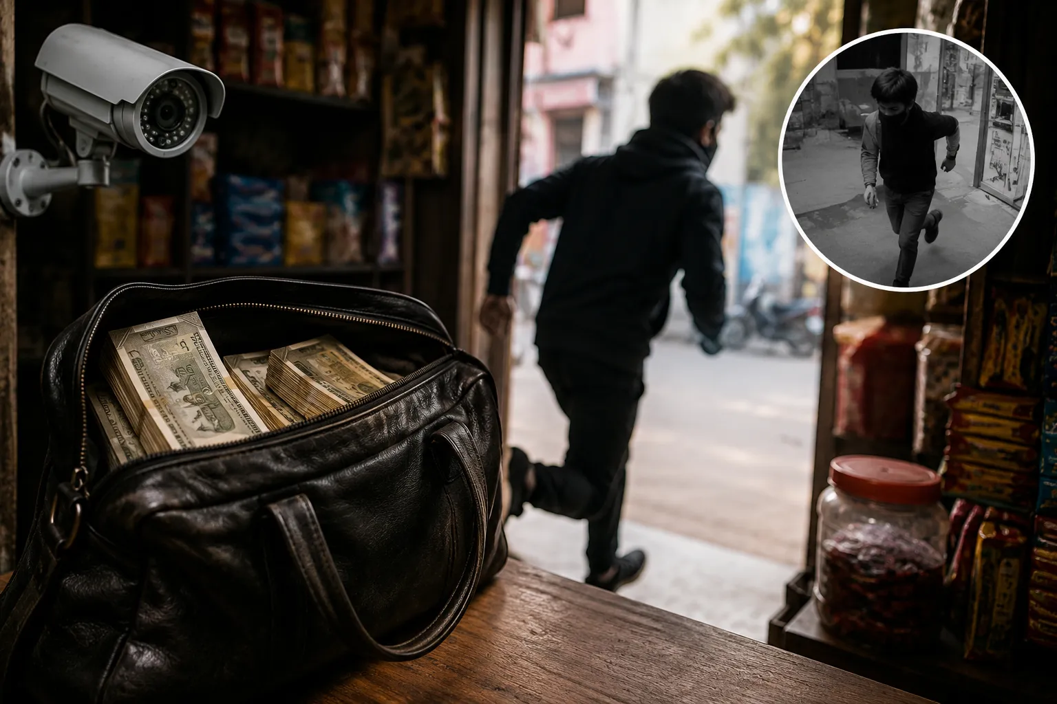 हल्दूचौड़ में चोरी से हड़कंप: दुकान के अंदर से नकदी से भरा बैग गायब, CCTV फुटेज से खुलेगा राज
