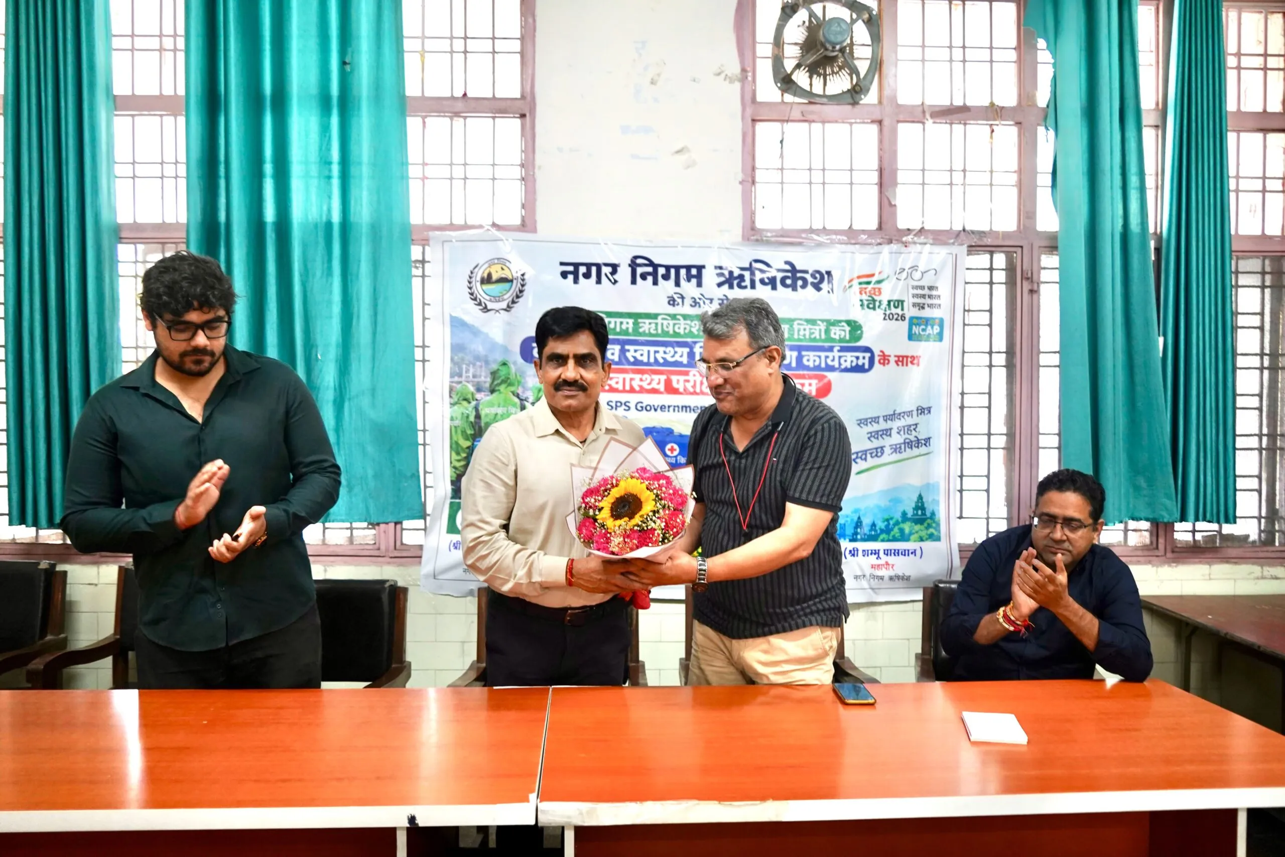 ‘स्वच्छता ही सेवा’ पखवाड़े के तहत पर्यावरण मित्रों एवं निगम कार्मिकों के लिए निःशुल्क स्वास्थ्य परीक्षण शिविर आयोजित