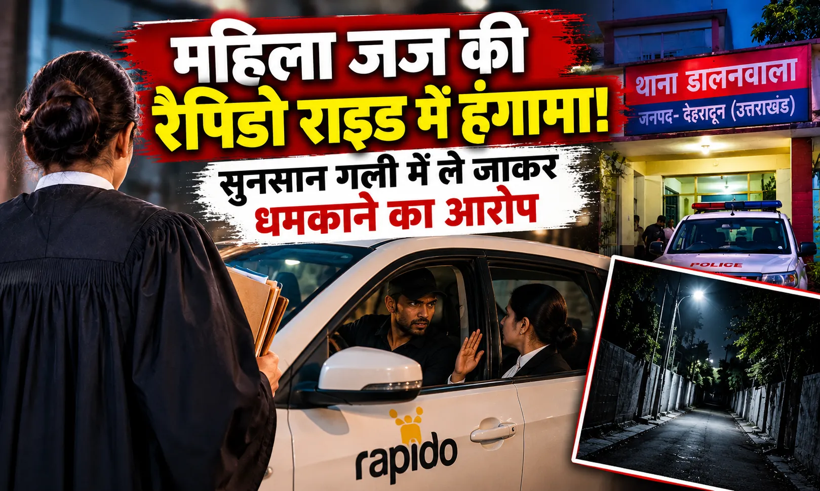 देहरादून में महिला जज से अभद्रता और अपहरण की कोशिश का आरोप, रैपिडो चालक पर मुकदमा