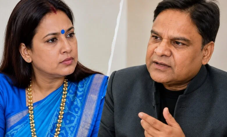 रेखा आर्य के आरोपों पर पति गिरधारी लाल साहू का पलटवार, बोले- मैंने ही सड़क से उठाकर मंत्री बनाया